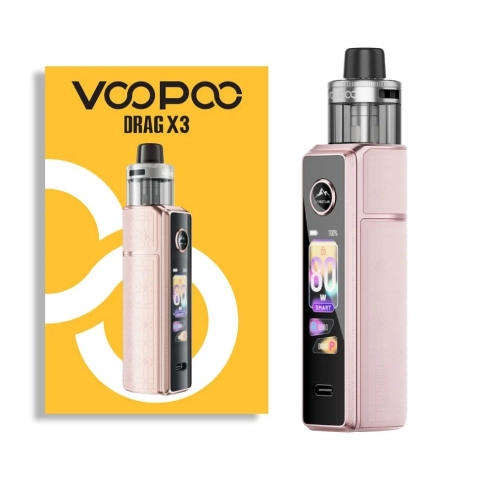 Voopoo Drag X3 Kit | VOOPOO PnP X Coil PNP-X Coils & DTL Pods I Glow Pink